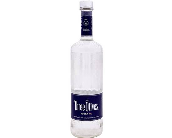 Order Three Olives, Vodka (NV) · 1 L food online from House Of Wine store, New Rochelle on bringmethat.com