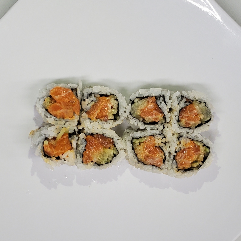 Order Spicy Salmon roll food online from Sushi Loco store, Long Beach on bringmethat.com