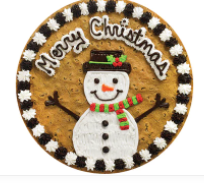 Order Merry Christmas Snowman - HW2821 food online from Cookie Co store, Longview on bringmethat.com