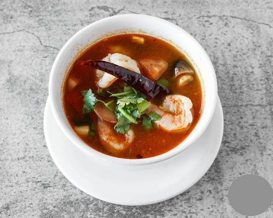Order 20. Tom Yum Soup food online from Mekong Lao Thai Cuisine store, San Diego on bringmethat.com