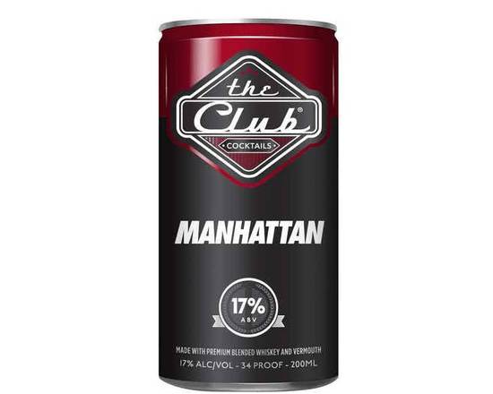 Order The Club Manhattan, 200mL bottle (17% ABV) food online from Moby Liquor store, Los Angeles on bringmethat.com