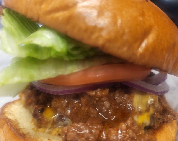Order Chili Cheeseburger - Burger food online from Buffalo House store, Philadelphia on bringmethat.com