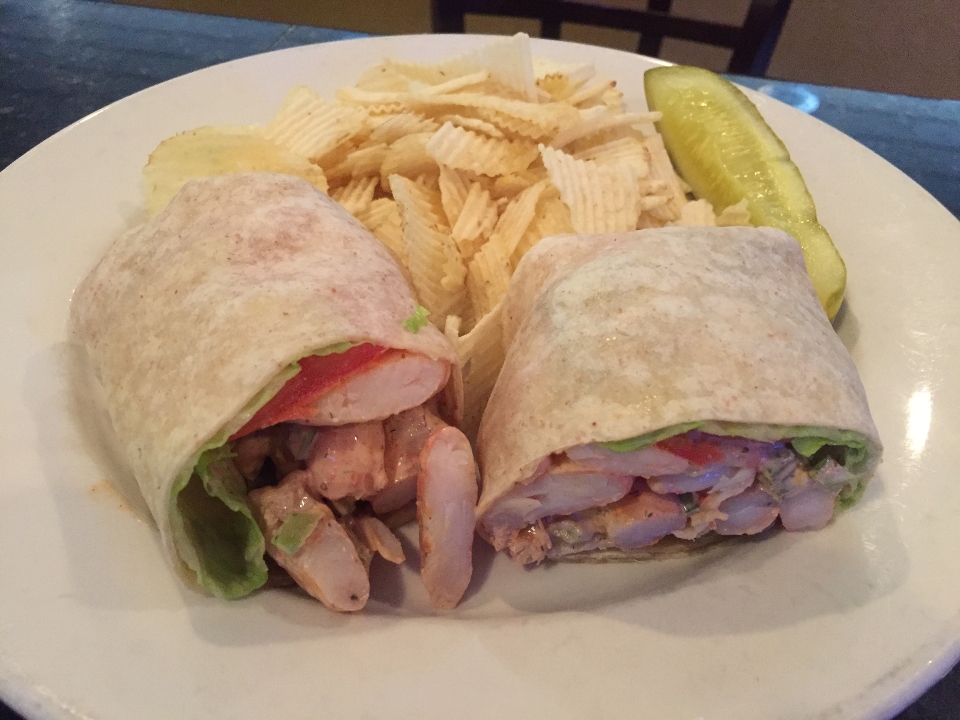 Order Old Bay Shrimp Wrap food online from Stained Glass Pub store, Elkridge on bringmethat.com