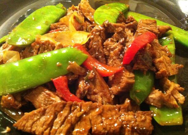 Order Tender beef with snow peas food online from Lucky Buddha store, Atlanta on bringmethat.com