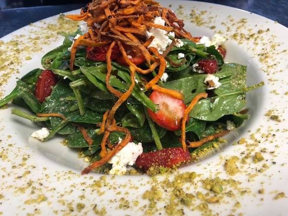 Order Spinach Goat Cheese Salad food online from The French Press Cafe And Bakery store, aurora on bringmethat.com
