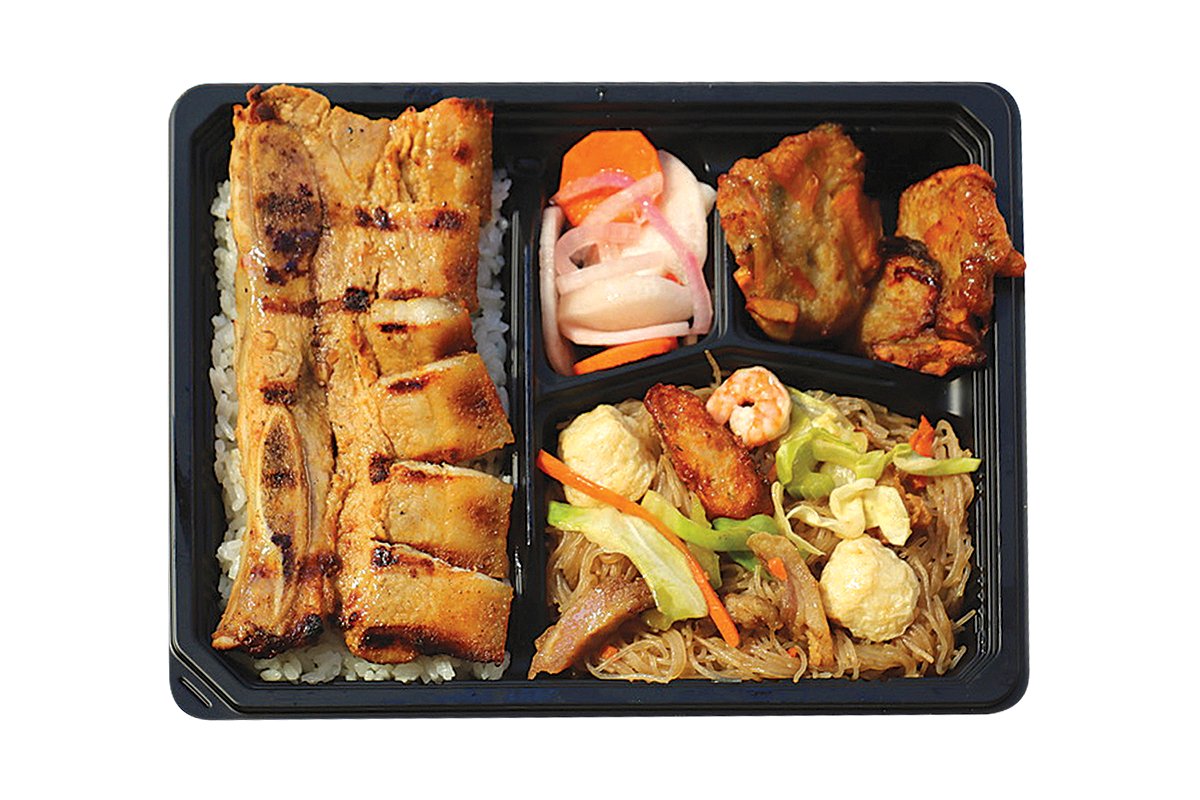 Order Grilled Liempo Bento Bx food online from Grill City store, Vallejo on bringmethat.com