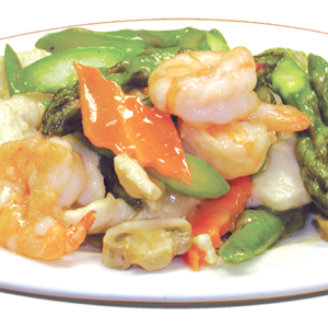 Order Asparagus with Chicken and Shrimps food online from Good China Restaurant store, Peoria on bringmethat.com