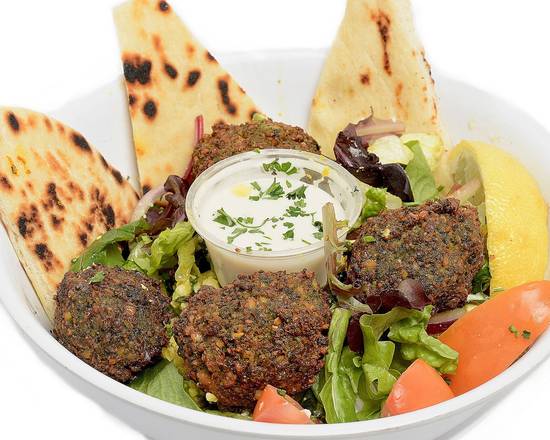 Order Falafel Bowl food online from George's Greek Grill-Fig at 7th store, Los Angeles on bringmethat.com