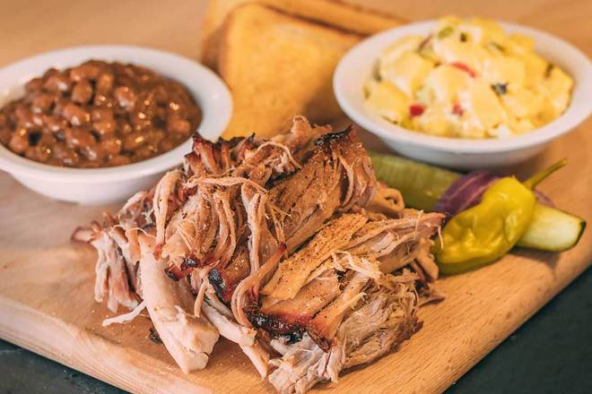 Order Pulled Pork Dinner food online from Billy Sims Bbq store, Hays on bringmethat.com