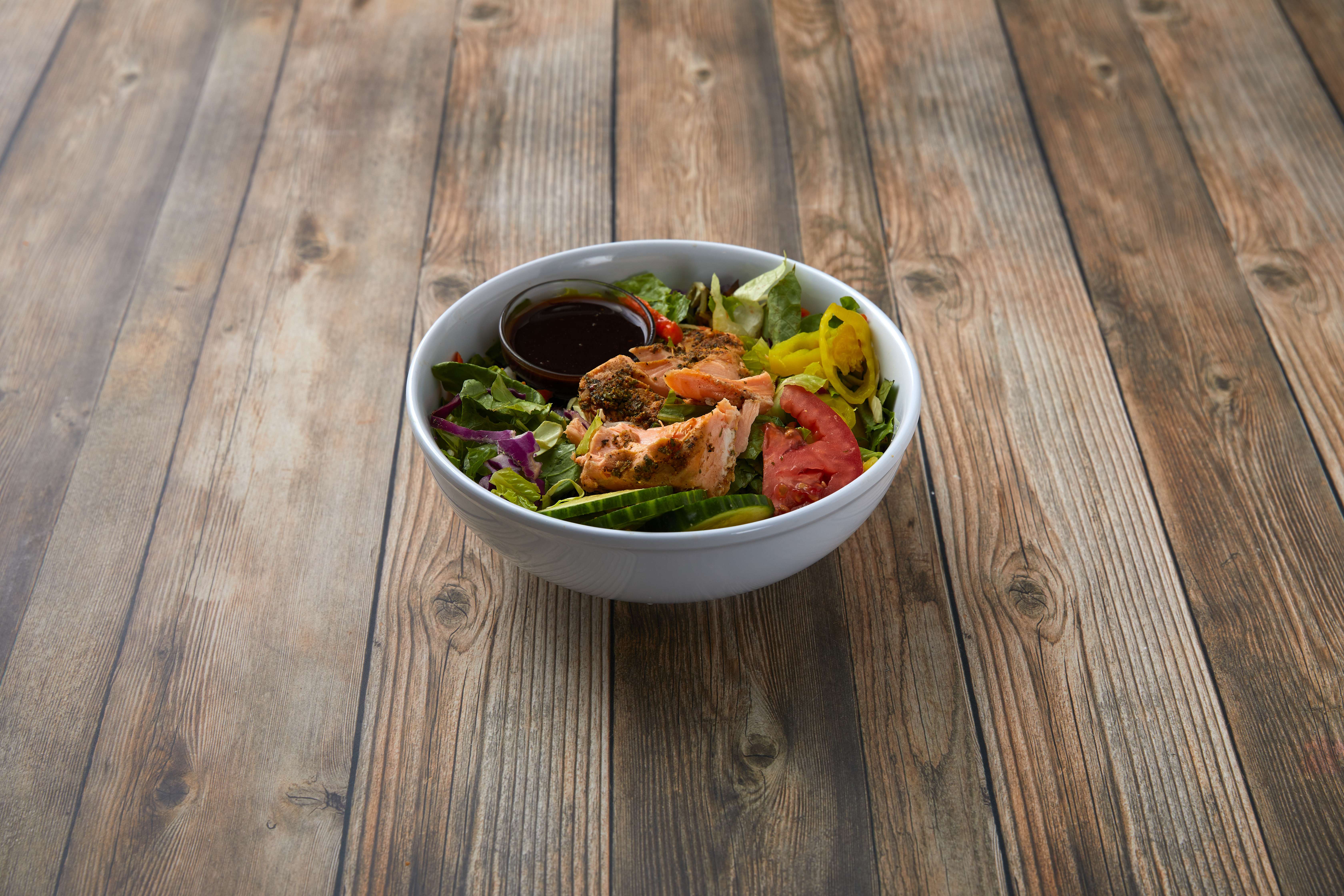 Order Salmon Salad food online from Johnny Rutherford Cafe store, Carlsbad on bringmethat.com