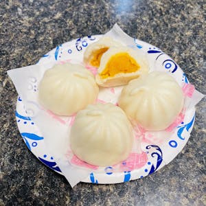 Order Steamed Egg Custard Bun (3) food online from Thaihot2 store, Minot on bringmethat.com