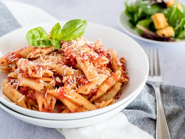 Order Penne and Marinara with Salad food online from Pizza206 store, Tabernacle on bringmethat.com