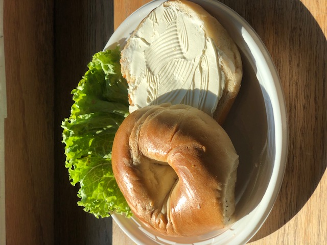Order Bagel with Cream Cheese food online from Hudson Market store, New York on bringmethat.com