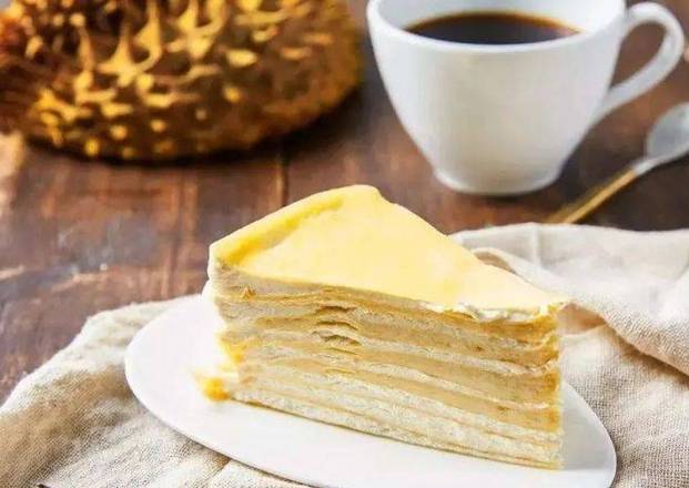 Order Durian Crepe Cake food online from Coconut Jelly King 皇阿玛椰子冻 store, Cabazon on bringmethat.com