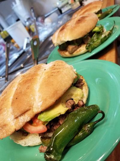 Order Pork Torta food online from Cocina Mexican Express store, Las Cruces on bringmethat.com