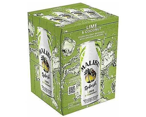 Order MALIBU SPLASH LIME 4PK-12OZ CANS food online from Starway Liquor store, Bell Gardens on bringmethat.com
