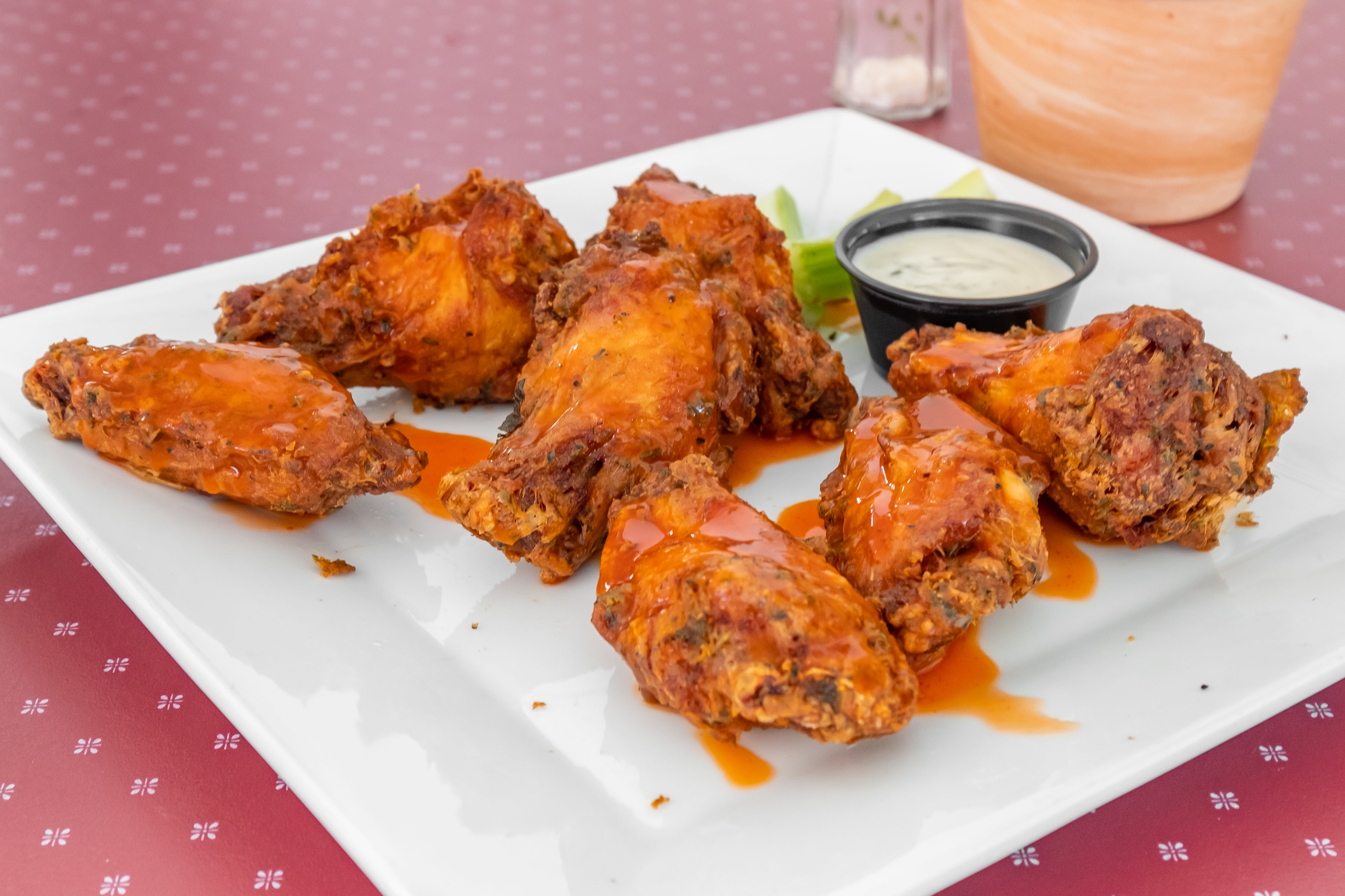 Order Traditional Wings - 10 Pieces food online from Tacos Los Primos store, Chambersburg on bringmethat.com