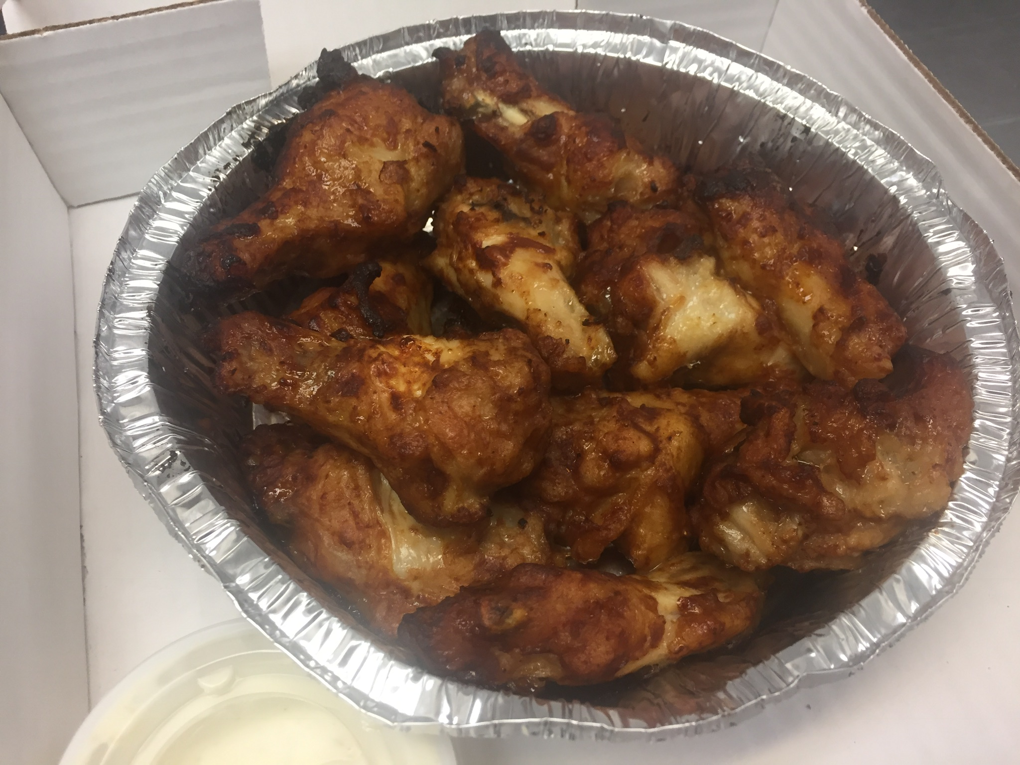 Order 1 lb. BBQ Chicken Wings  food online from Korner Slice store, Spring on bringmethat.com