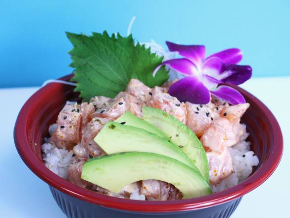 Order Spicy Salmon Don food online from 808 Sushi Express store, Las Vegas on bringmethat.com