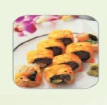 Order 16. Salmon Bomb Roll food online from Sushi Cafe store, South Elgin on bringmethat.com
