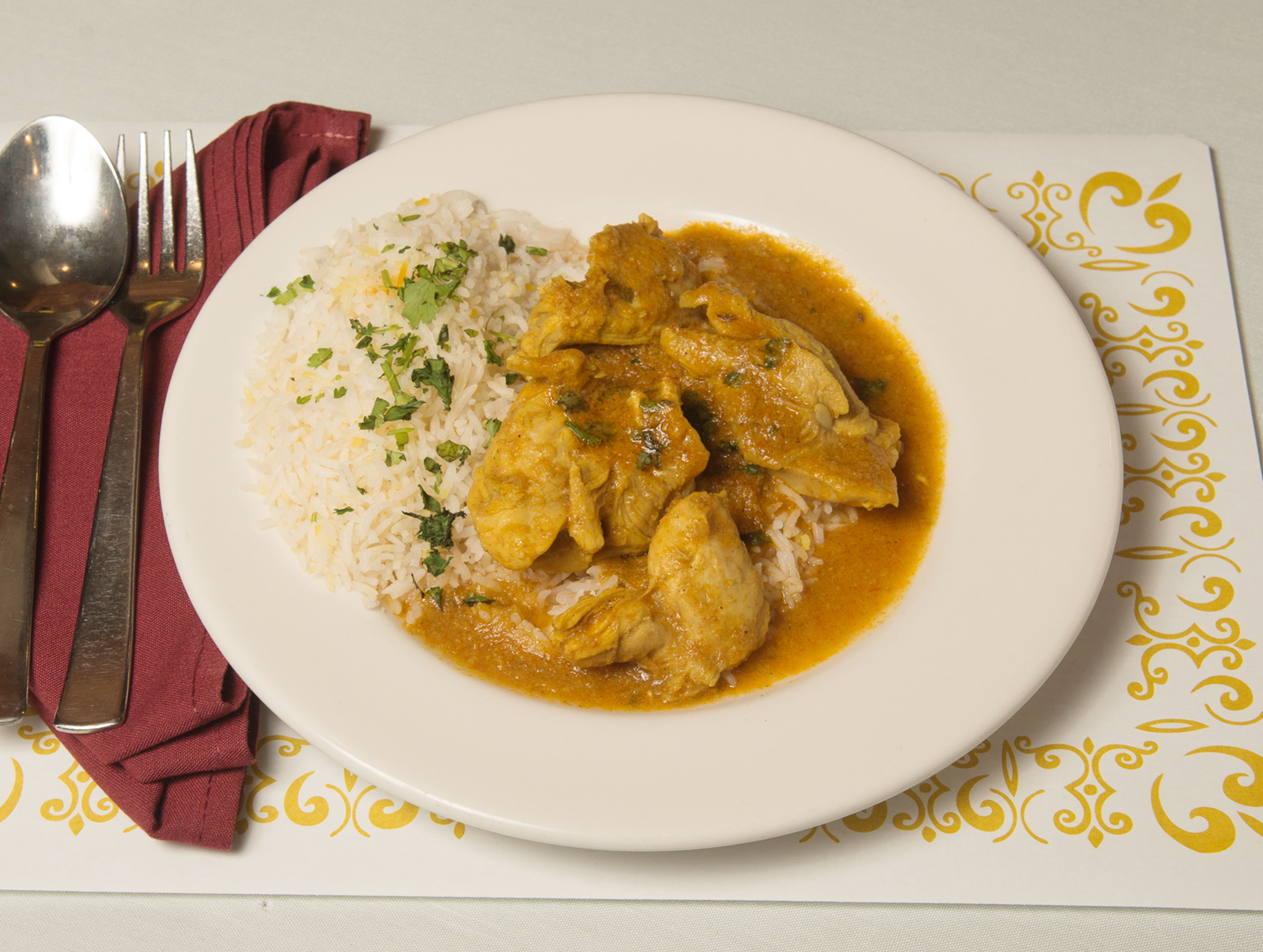 Order Chicken Curry food online from Taj Mahal store, Fort Collins on bringmethat.com
