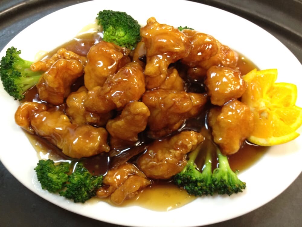 Order Orange Chicken food online from New China Cuisine store, North Las Vegas on bringmethat.com