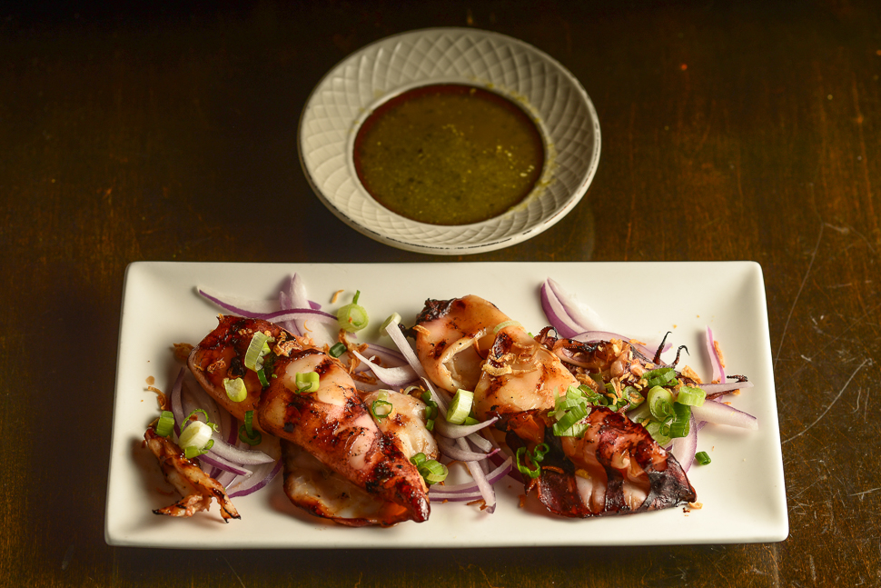 Order Thai Grilled Squids with Green Sauce food online from Galanga store, New York on bringmethat.com