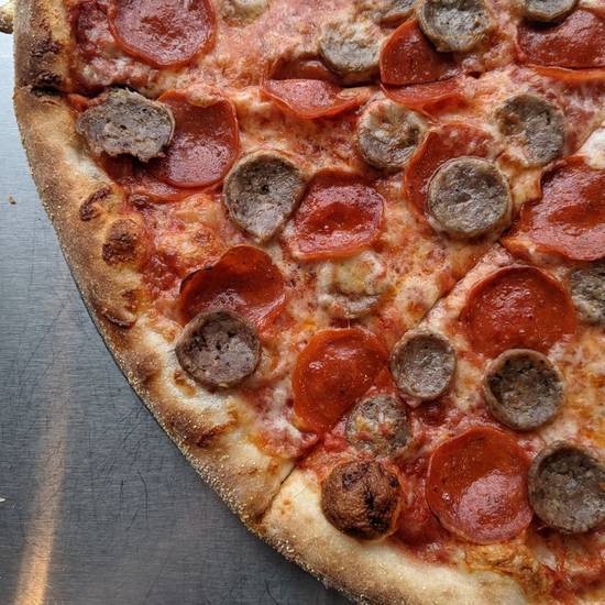 Order Pepperoni Sausage Pizza food online from Ian's Pizza - Cream City store, Milwaukee on bringmethat.com