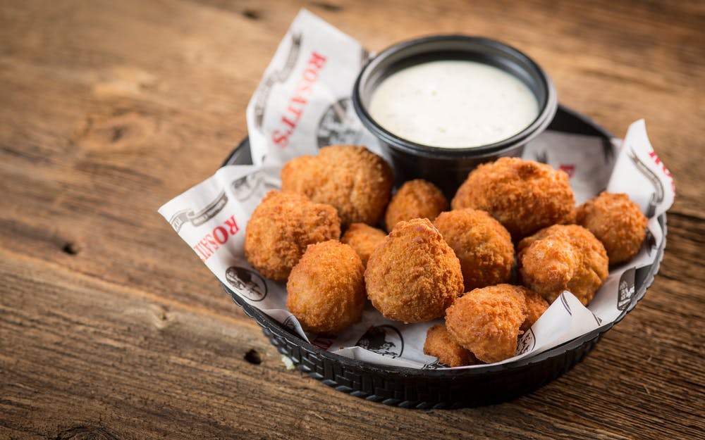 Order Breaded Mushrooms - Appetizer food online from Rosati's Pizza store, Naperville on bringmethat.com