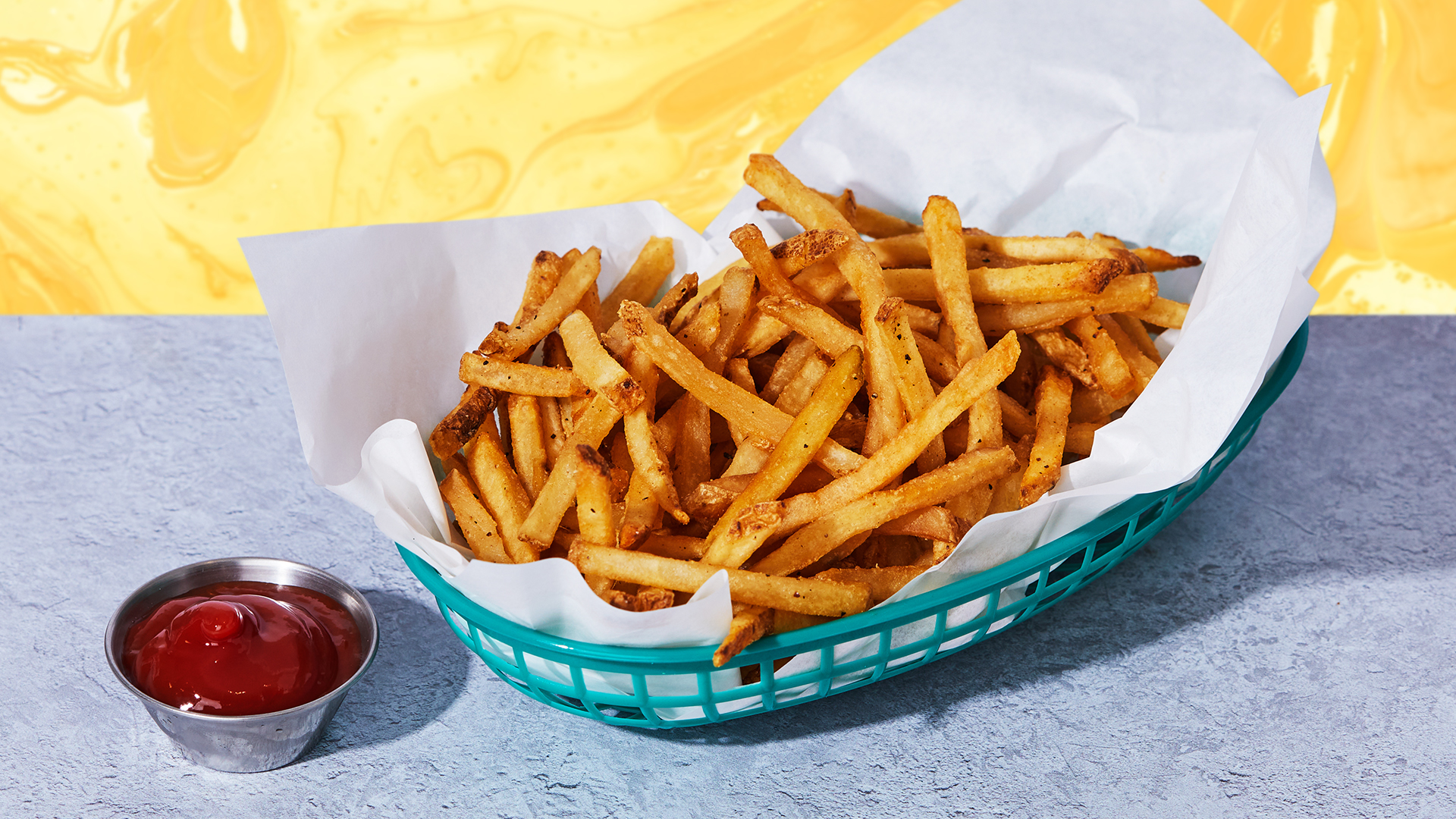 Order French Fries food online from Bel Aire Diner store, Astoria on bringmethat.com