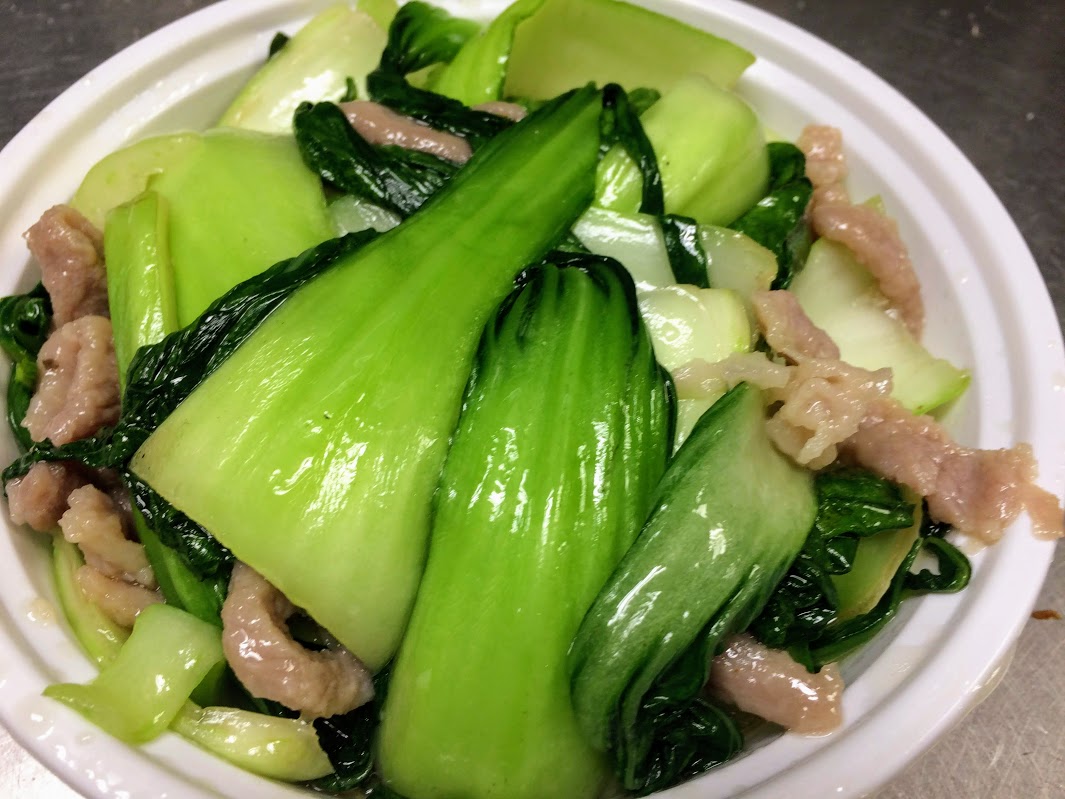 Order AS4. Chinese Ba Chai with Fresh Pork food online from Woodside Kitchen store, Elmhurst on bringmethat.com