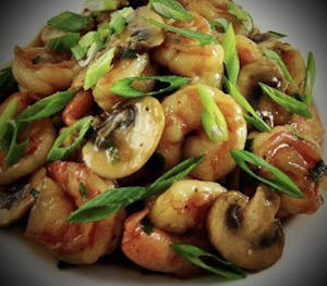 Order 7. Mushroom Shrimp food online from Iron Wok store, Kansas City on bringmethat.com