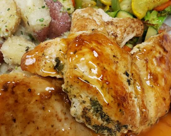 Order Pan Seared Herb Chicken Breast food online from Coaches Sports Bar store, Bedford Park on bringmethat.com