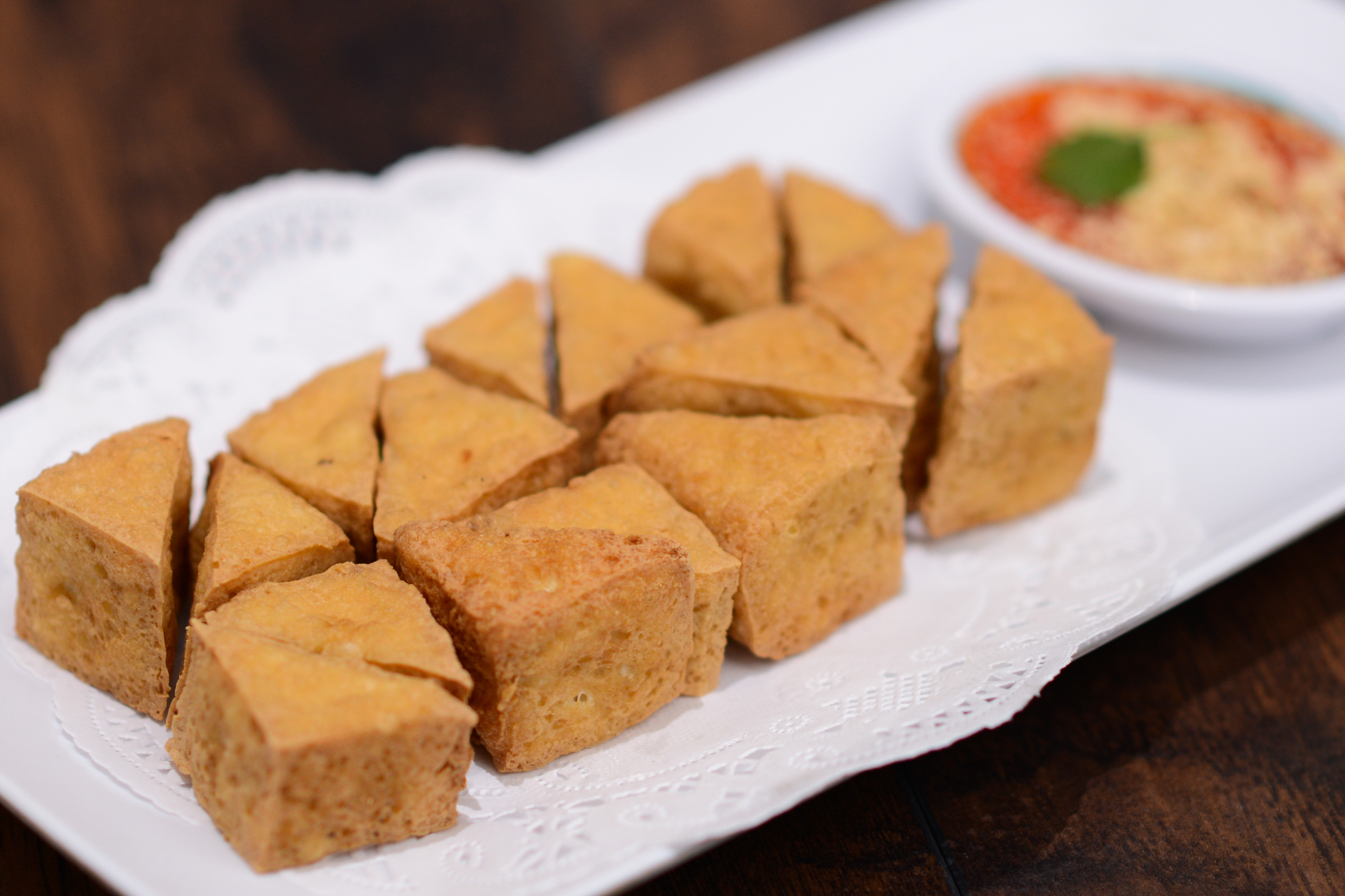 Order 11D. Fried Tofu food online from Rincome Restaurant store, Northridge on bringmethat.com