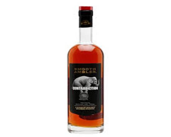 Order SMOOTH AMBLER CONTRADICTION BOURBON 100 PROOF 750 ml 50% food online from Starway Liquor store, Bell Gardens on bringmethat.com