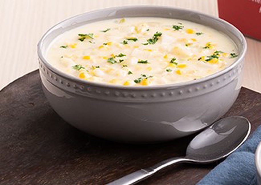 Order Corn Chowder Cup food online from Mimis Cafe store, Antioch on bringmethat.com
