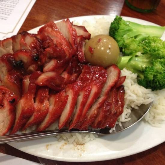 Order BBQ Pork on Rice / 叉燒飯 food online from Sam Woo Barbeque store, Alhambra on bringmethat.com