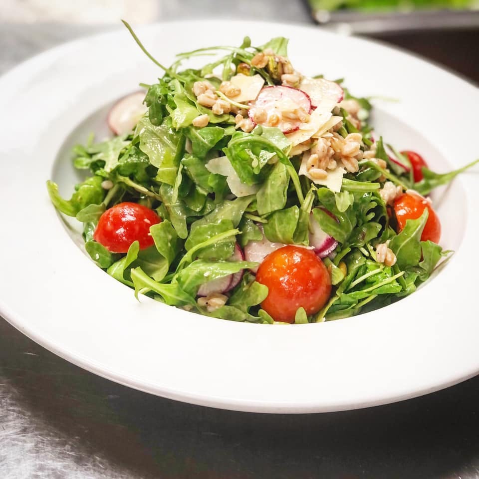 Order Arugula & Farro Salad - Salad food online from Bocci store, Durham on bringmethat.com