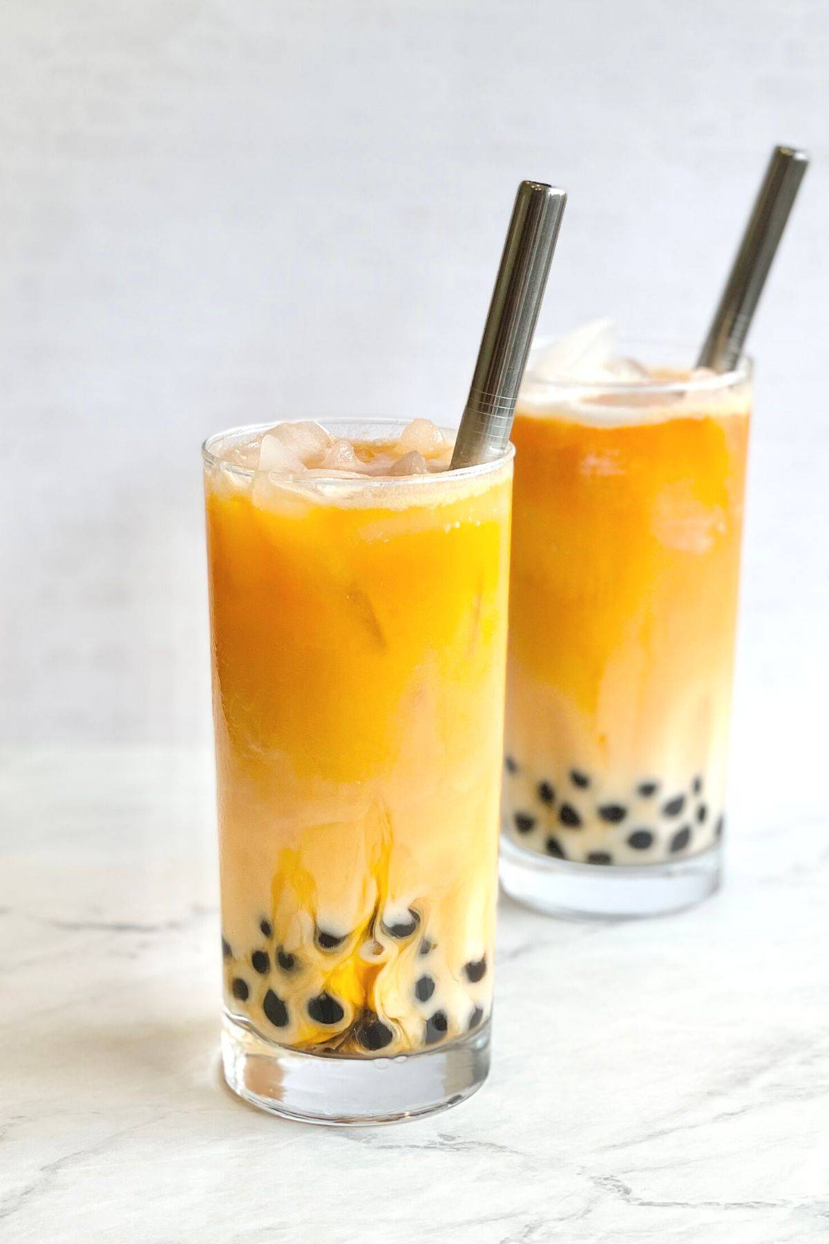 Order Thai Iced Tea w/Boba (Tapioca Pearls) food online from Thai Zappz store, Overland Park on bringmethat.com