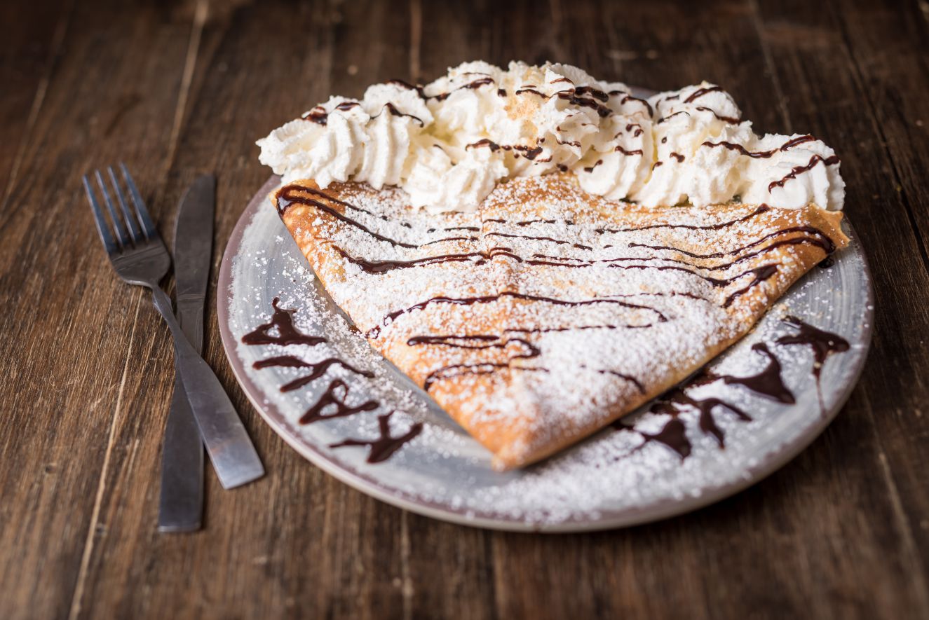 Order S'mores Crepe  food online from Kava Coffee House store, Howell Township on bringmethat.com