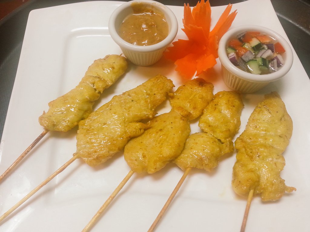 Order Chicken Satay food online from Thai Sushi House store, Fishers on bringmethat.com