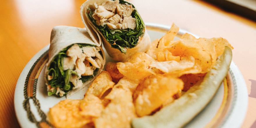 Order Chipotle Chicken Wrap food online from Cabin Coffee store, La Crosse on bringmethat.com