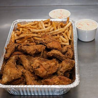Order Box of Chicken with Fries food online from Rooster Bbq Deli store, Saint Paul on bringmethat.com