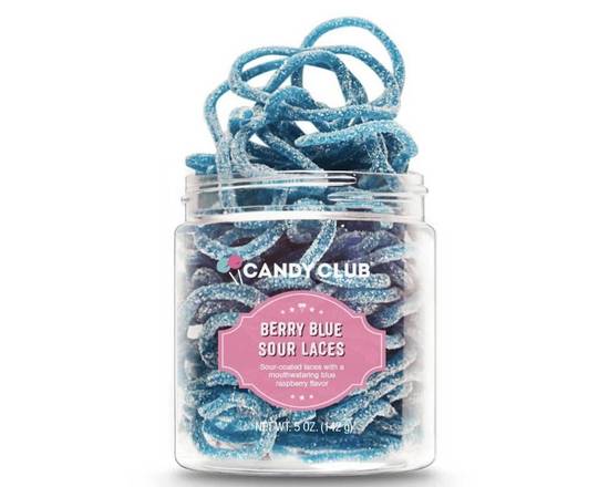 Order Berry Blue Sour Laces Candy food online from Charles St. Wings & More store, Spring on bringmethat.com