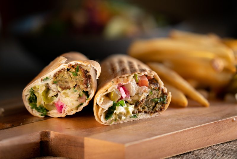 Order Falafel Pita food online from The Butcher Grille store, Dearborn on bringmethat.com