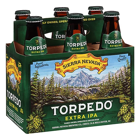 Order Sierra Nevada Torpedo Extra IPA Beer 6 Pack Bottle food online from Mirage Wine & Liquor store, Palm Springs on bringmethat.com