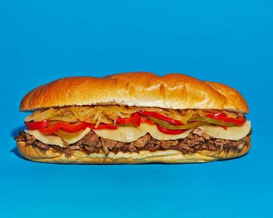 Order Roasted Peppers Cheesesteak food online from Cheeky Cheesesteaks store, Denver on bringmethat.com