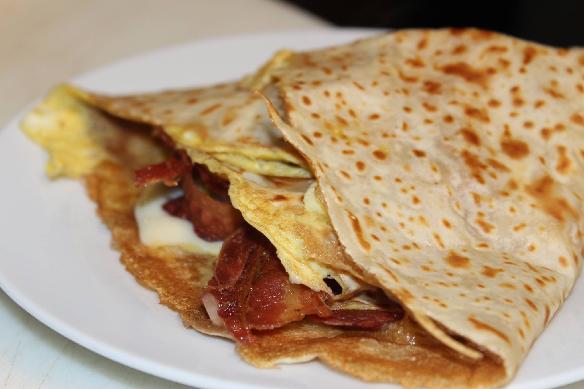 Order Bacon, Egg and Cheese Crepe food online from Cupz N' Crepes store, Phoenix on bringmethat.com