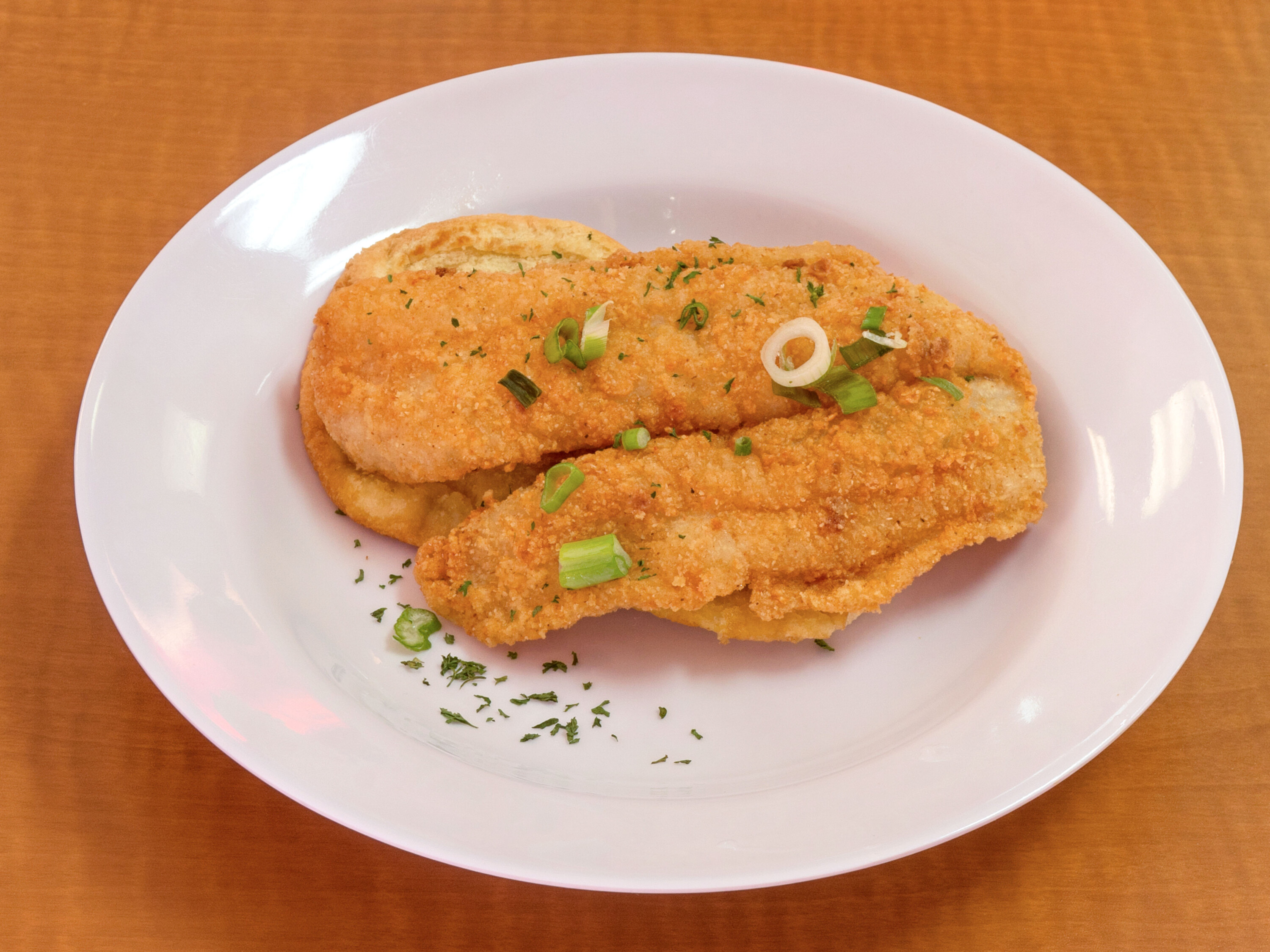 Order Fried Fillet Fish food online from 95 South Southern Cuisine store, El Paso on bringmethat.com