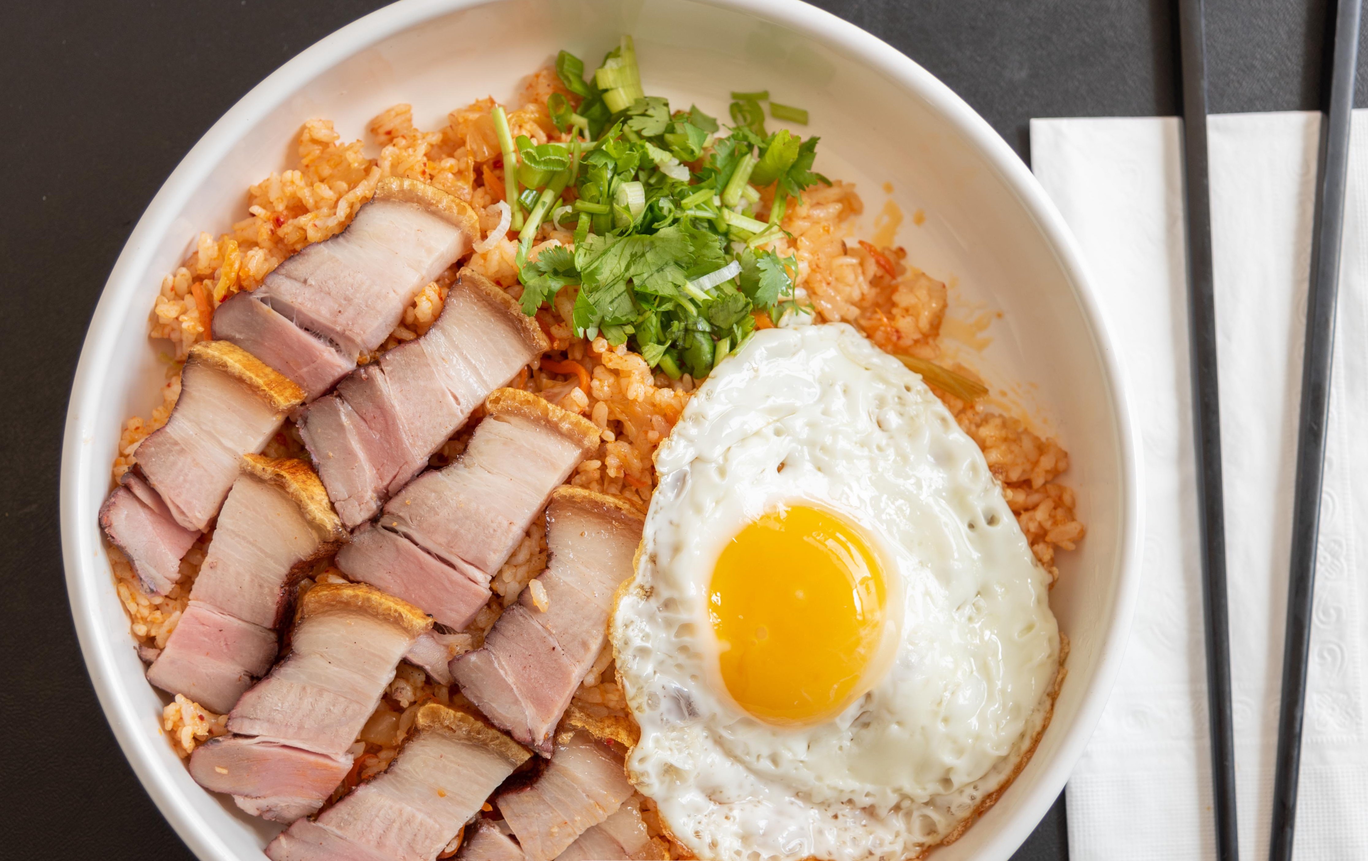 Order Kimchi Fried Rice with Belly food online from Saiga store, Irvine on bringmethat.com